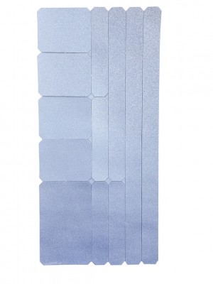 Adesivi 3M riflettenti  Wowow - misure differenti, grigio, 8,5x18 cm