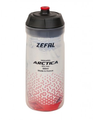 Borraccia Zefal Arctica 55 - 550ml, argento/rosso