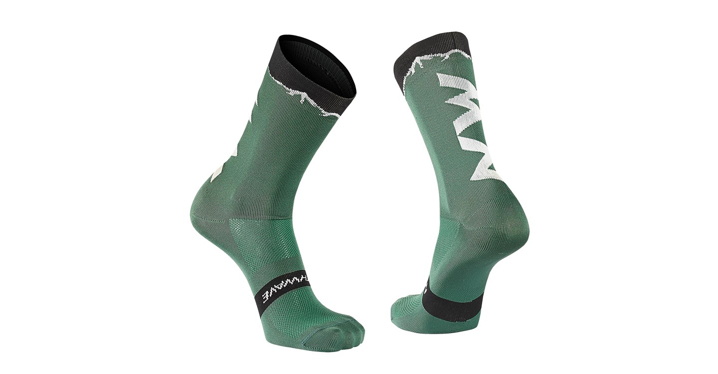 Calze Ciclismo Northwave Clan Socks GREEN FOREST-BLACK
