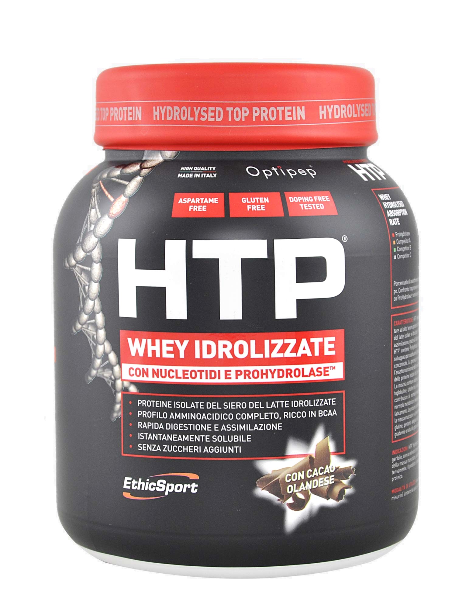 ETHICSPORT HTP HYDROLYSED TOP PROTEIN Cacao - Barattolo 750g.  