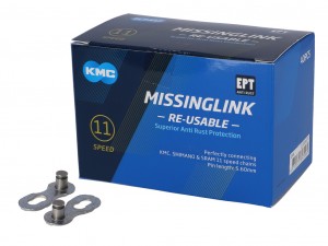 Missinglink KMC 11R EPT arg. - 40 pz. per catene 5,65mm,11-vel.