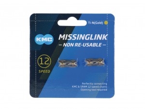 Missinglink KMC 12NR Ti-N oro - 2 pezzi per catene 5,65mm, oro, 12v.