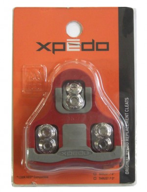 Tacchette d.ricambio Xpedo - Compatibili c.Look Keo  6, rosse