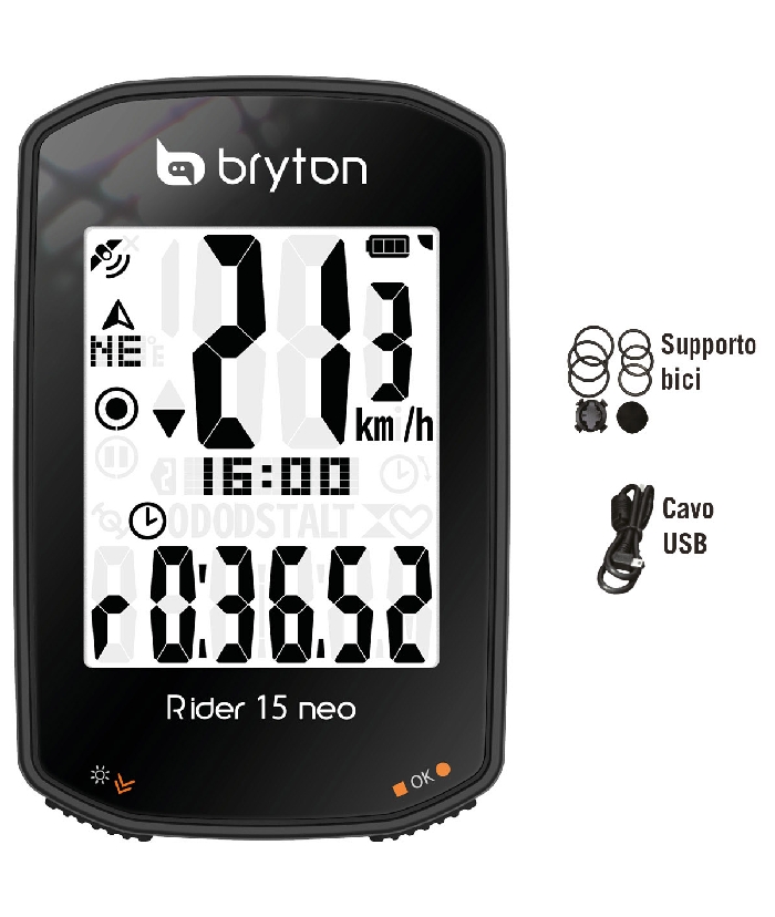 Ciclocomputer GPS BRYTON RIDER 15 E  