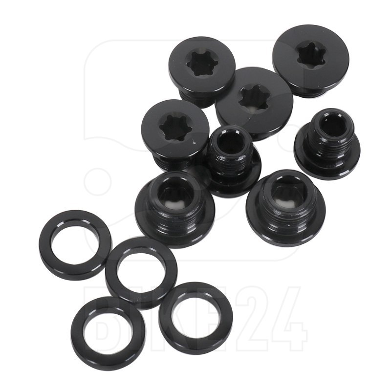 Kit viti ruota dentata Campagnolo - nero per pedivelle Chorus