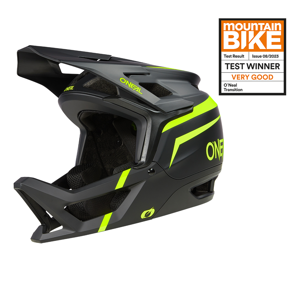 Casco MTB O'Neal TRANSITION Flash NERO / GIALLO NEON