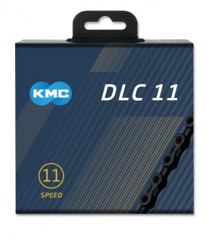 Catena per cambio KMC DLC 11 nero - 1/2" x 11/128", 118 maglie,5,65mm,11-v.