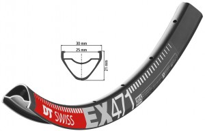 Cerchio DT Swiss EX 471 27,5" nero NERO