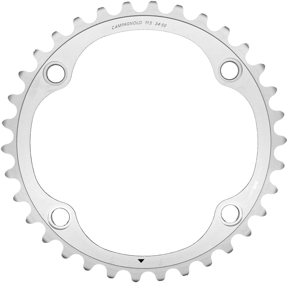 Ruota dentata+viti Campagnolo - 34 denti, 11v, argento