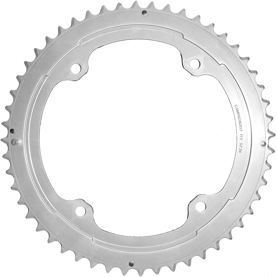 Ruota dentata+viti Campagnolo - 50x34 denti, 11v, argento