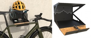 Gancio da parete Peruzzo Bike Kit Box - supporto a muro per bici, nero