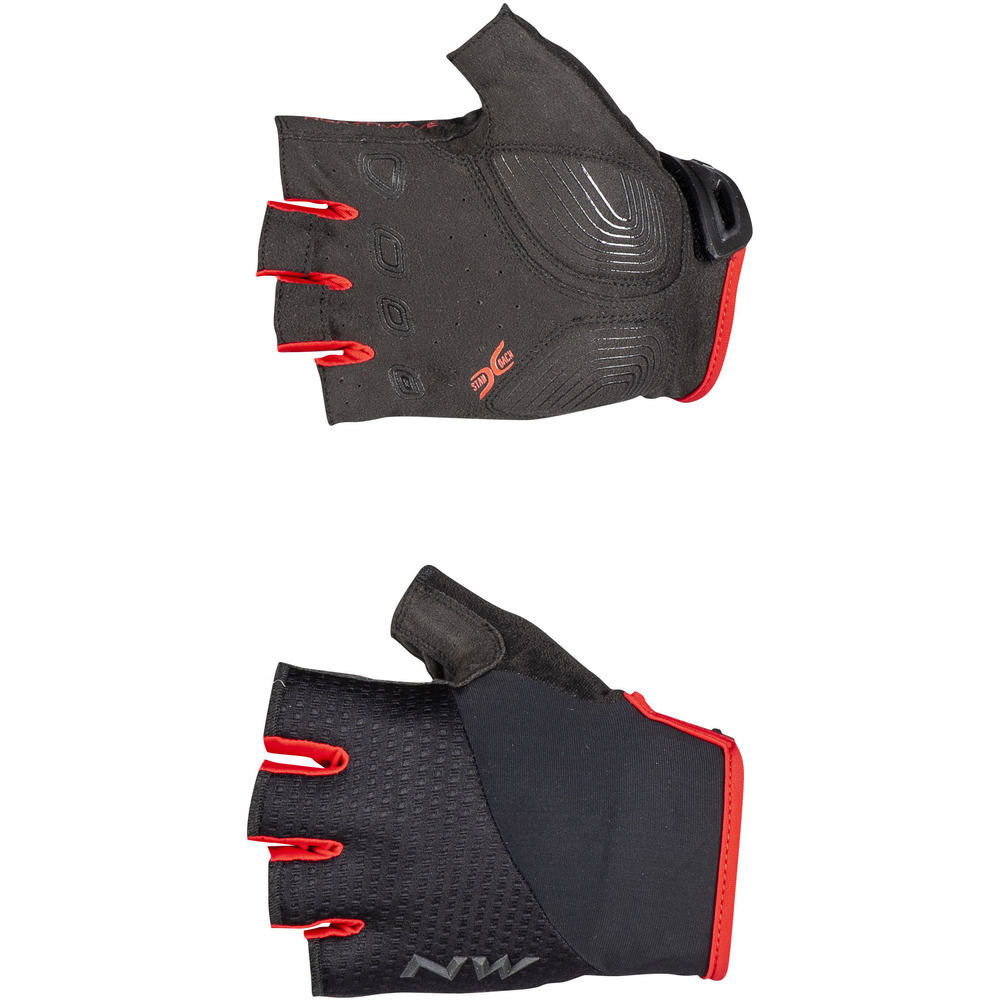 Guanti Ciclismo Northwave Fast Short Fingers Glove BLACK-RED