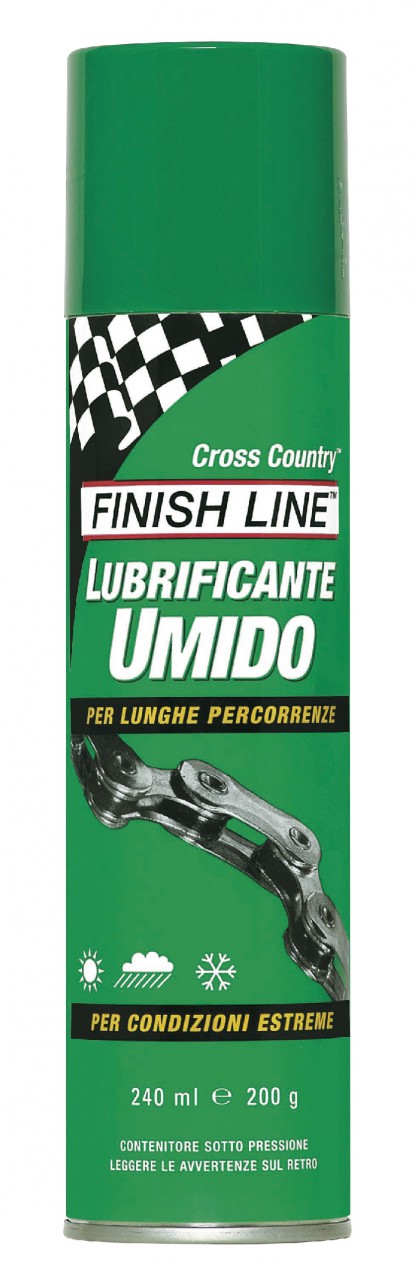 Lubrificante Umido Sintetico Spray Schiumogeno Finish Line Cross Country 240 ml.  