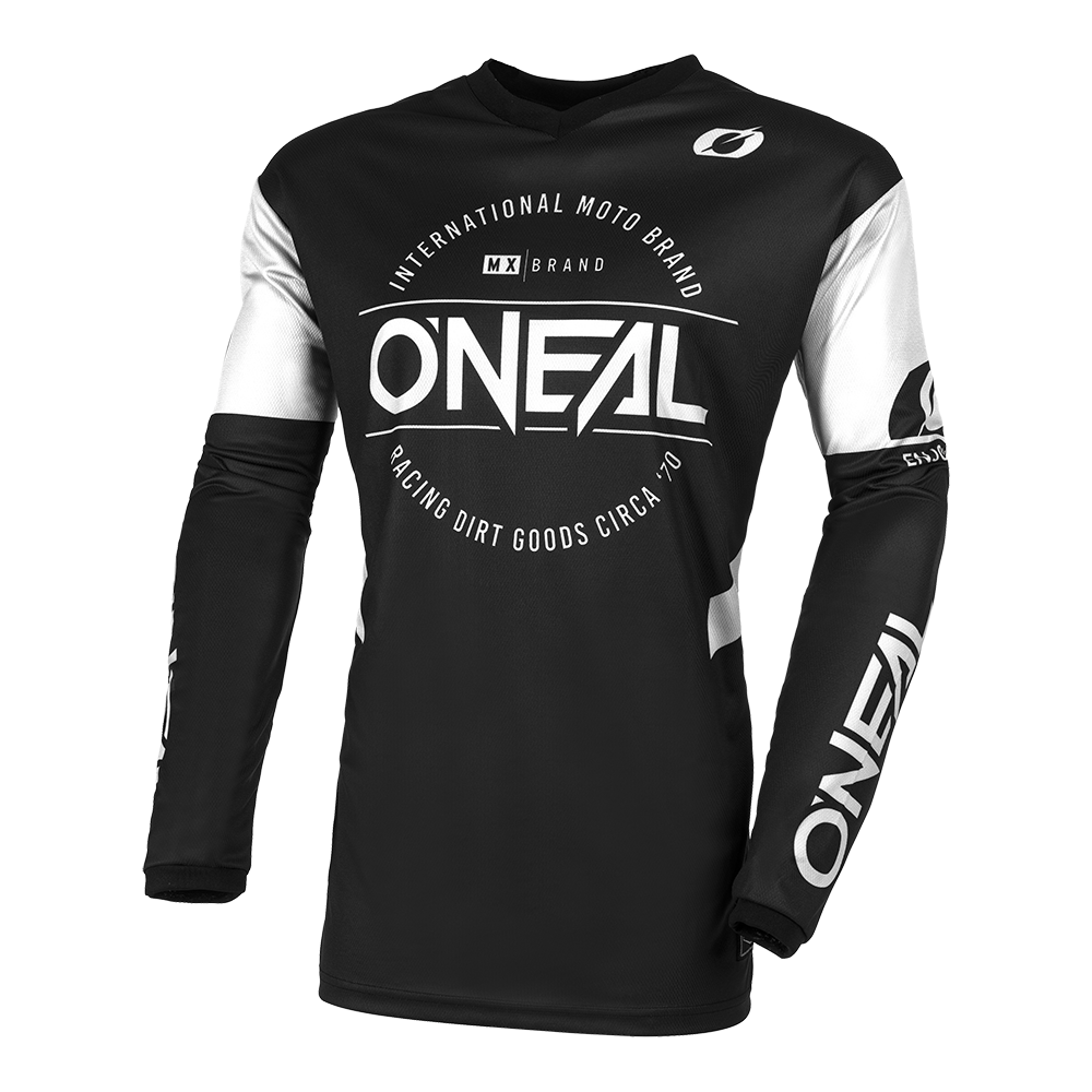 Maglia O'Neal maniche lunghe ELEMENT Brand NERO / BIANCO