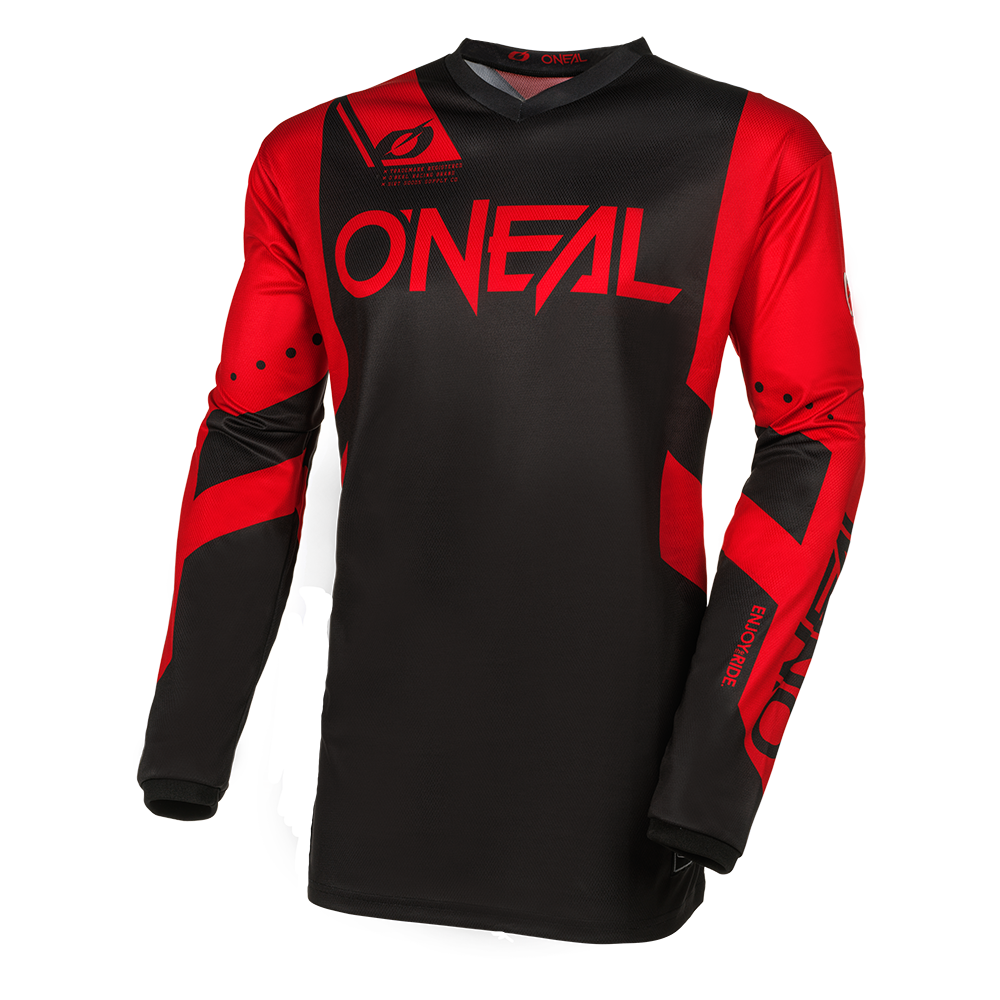 Maglia O'Neal maniche lunghe ELEMENT Racewear NERO / ROSSO