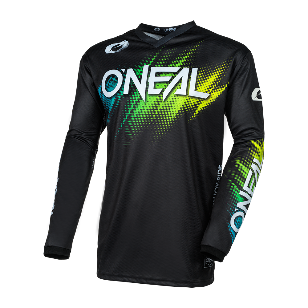 Maglia O'Neal maniche lunghe ELEMENT Voltage NERO / VERDE