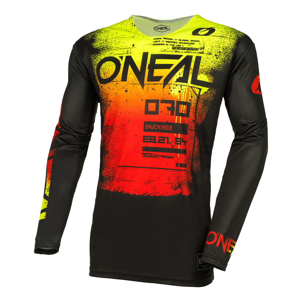 Maglia O'Neal maniche lunghe MAYHEM Scarz NERO / ROSSO