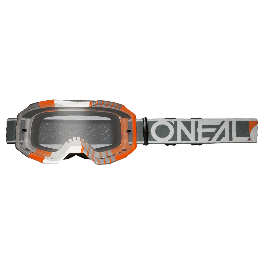 Maschera O'Neal B10 Duplex UNICA BIANCO / GRIGIO / ARANCIO - TRASPARENTE