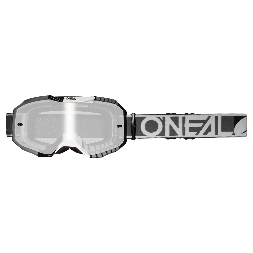 Maschera O'Neal B10 Duplex UNICA GRIGIO / BIANCO / NERO - ARGENTO