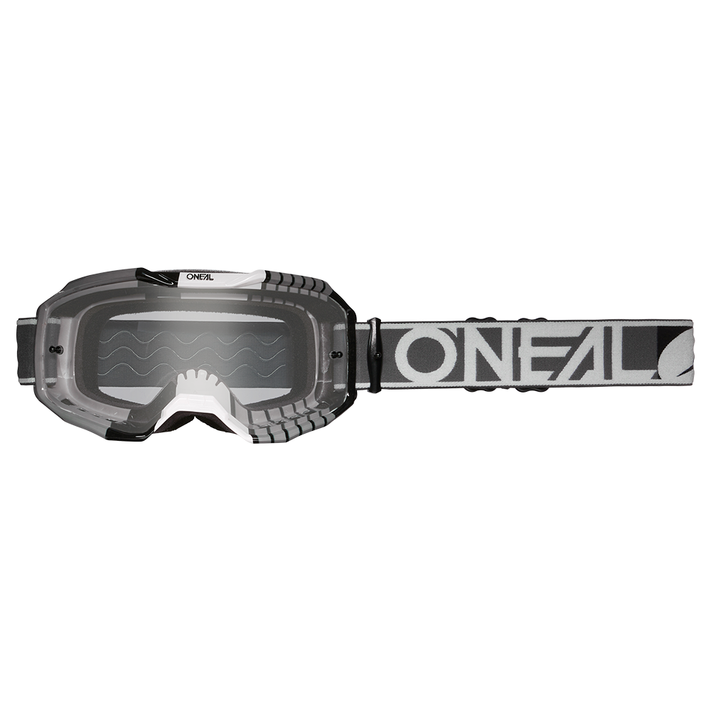 Maschera O'Neal B10 Duplex UNICA GRIGIO / BIANCO / NERO - TRASPARENTE