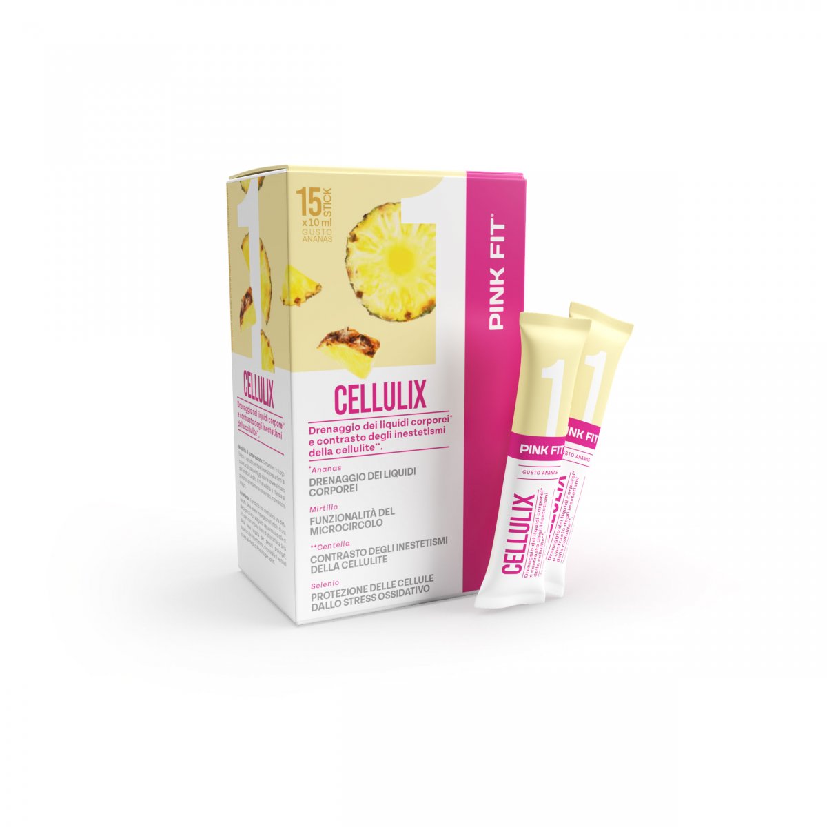 ProAction PINK FIT CELLULIX - Scatola 15 stick  