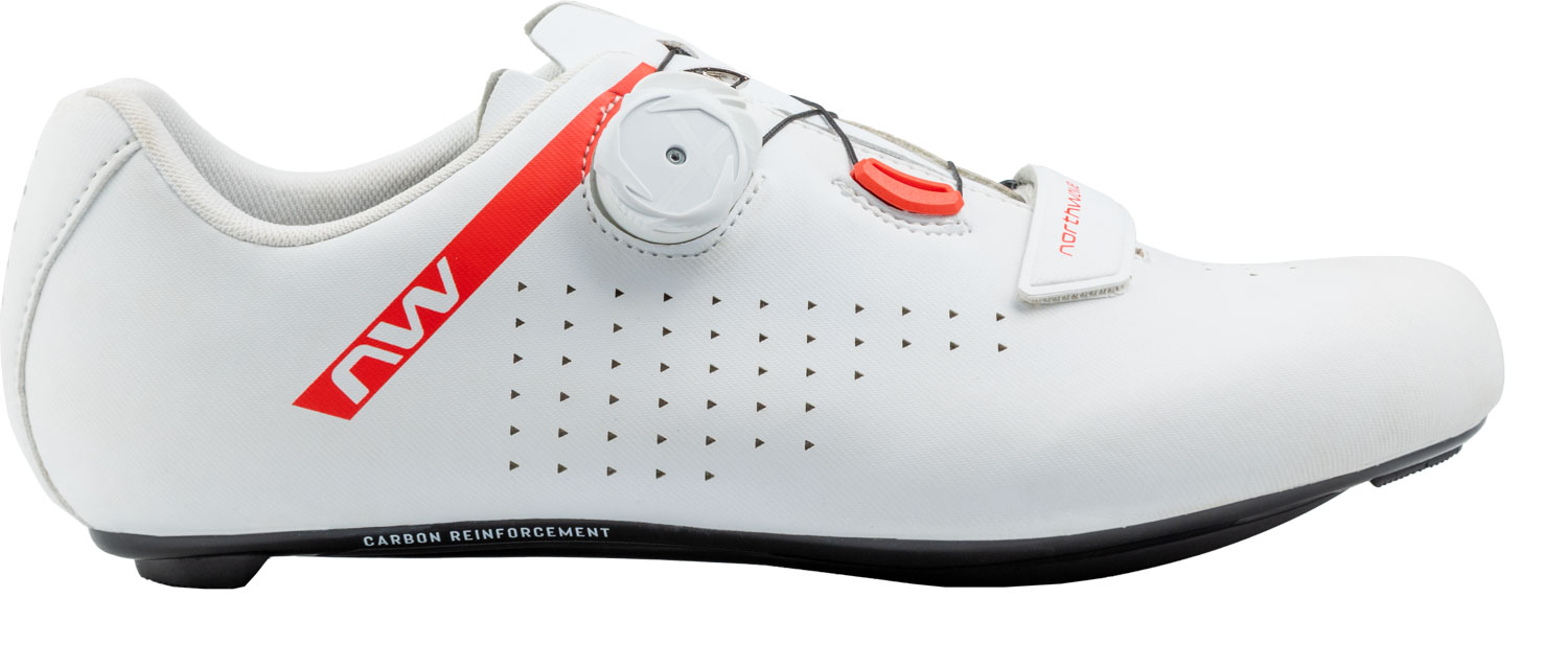 Scarpe da Corsa Northwave Core Plus 2 WHITE-RED FLUO