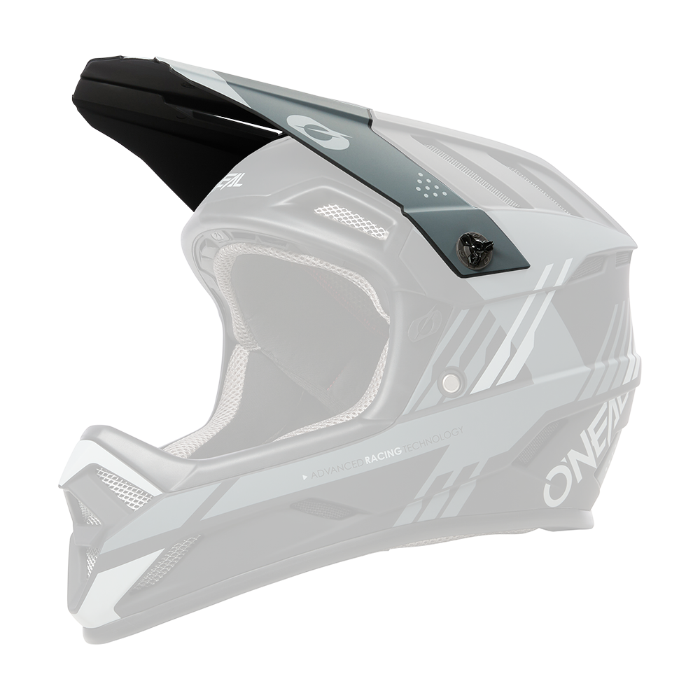 Visiera ricambio Casco MTB O'Neal BACKFLIP Strike UNICA NERO / GRIGIO