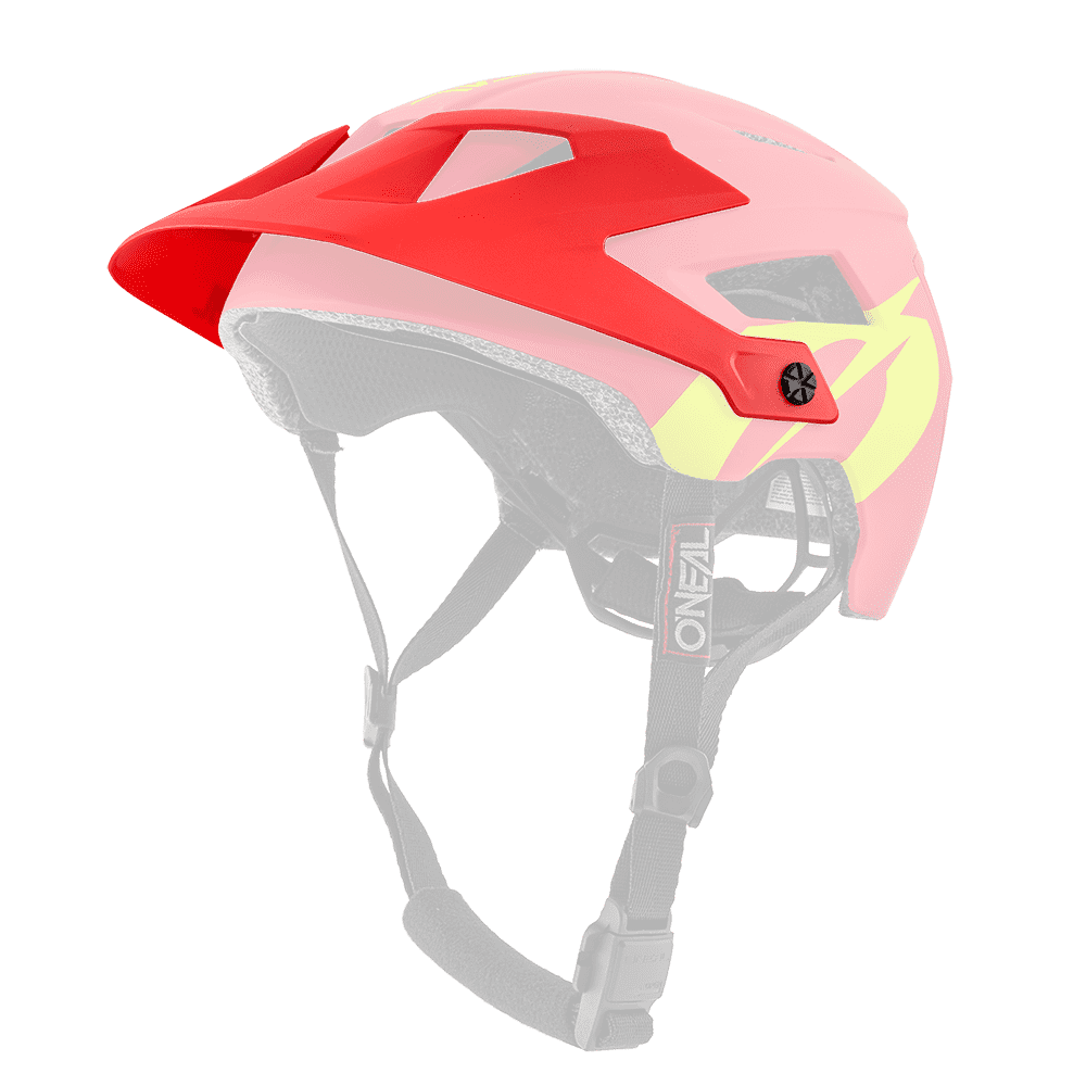 Visiera ricambio Casco MTB O'Neal DEFENDER Solid UNICA ROSSO